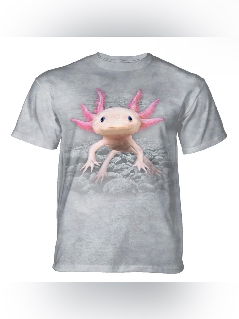 🩷🤍🩷 The Mountain Axolotl Classic Cotton T-Shirt Large—Pristine Condition!